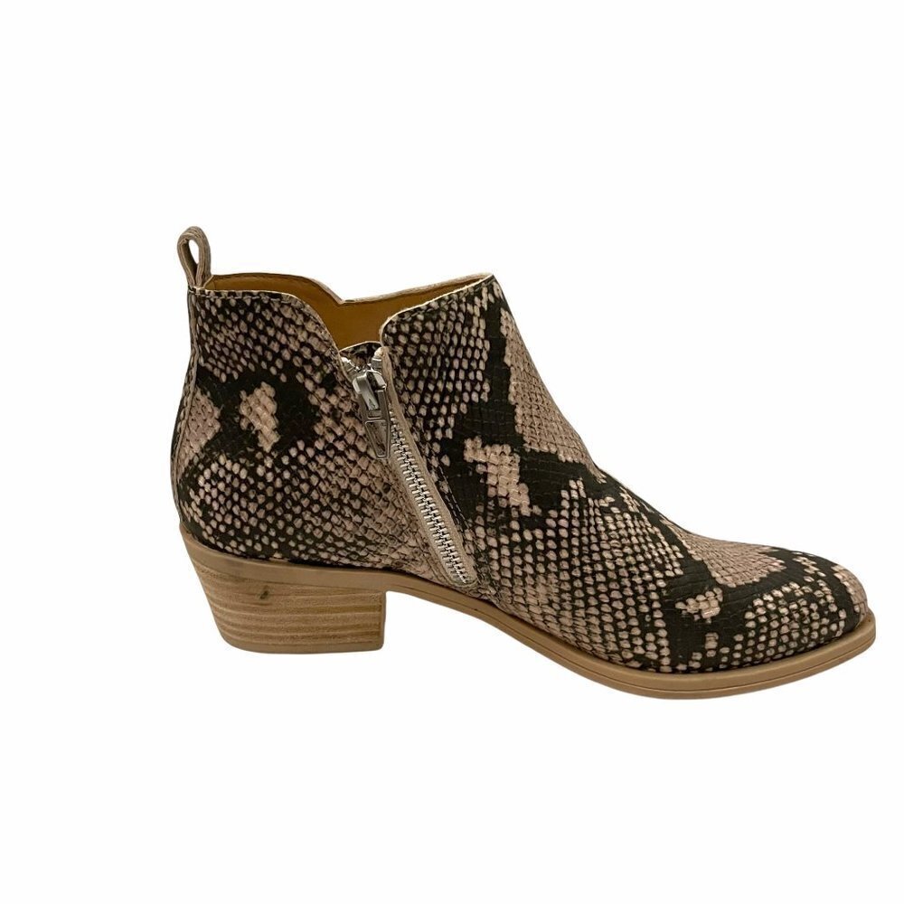Dolce Vita Women's EUC Westa Snake Embossed Leather Stella Ankle Booties Size 7 - Picture 4 of 11